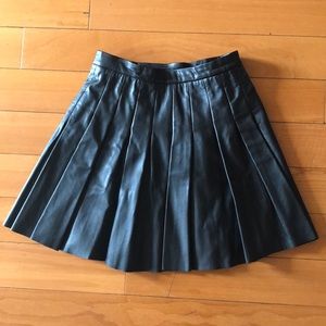Leather Mini Skirt